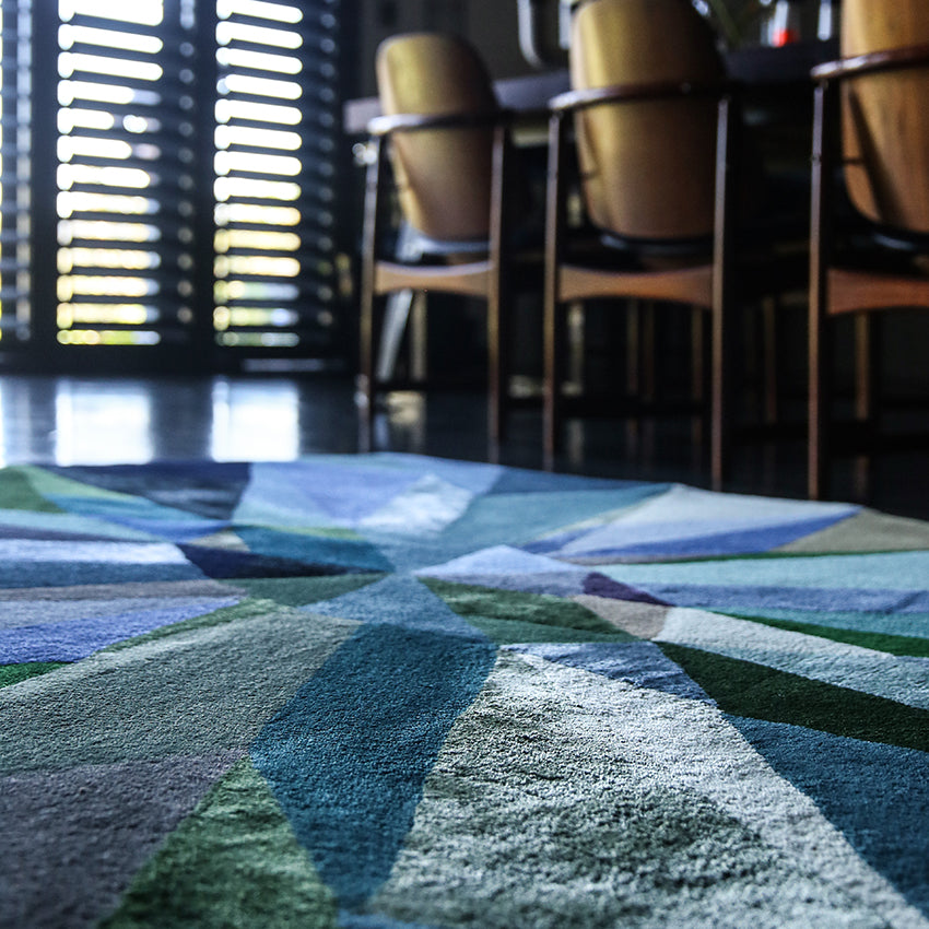 'Adorn _ Pacific' - Hand tufted Rug