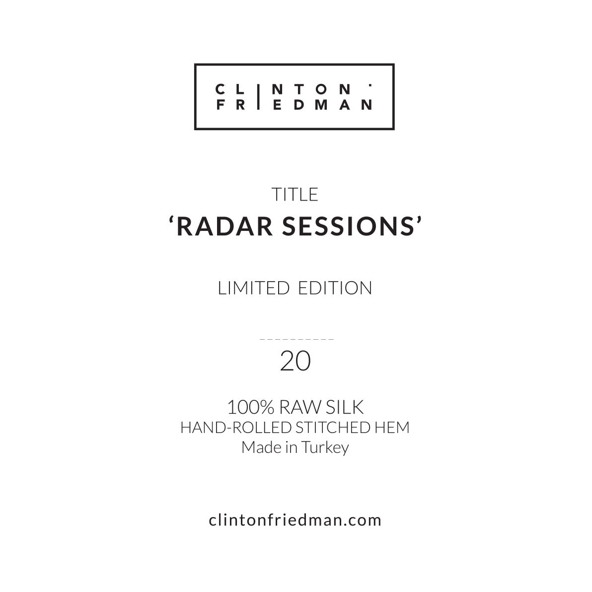Silk Scarf - Radar Sessions