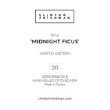Silk Scarf - Midnight Ficus