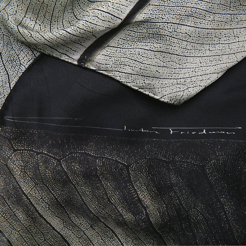 Silk Scarf - Midnight Ficus