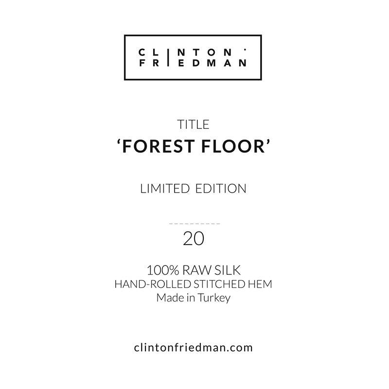 Silk Scarf - Forest Floor