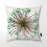 Scatter Cushion (Single sided print) - Green Agapanthus